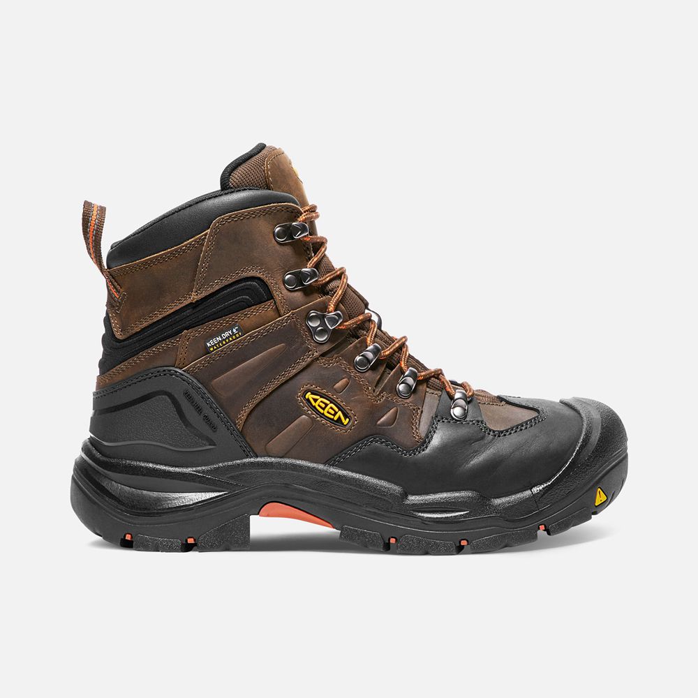 Cizme Keen Romania Barbati Maro/Negrii Coburg 6" Waterproof (Steel Toe) 8519-BFUJS